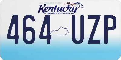 KY license plate 464UZP
