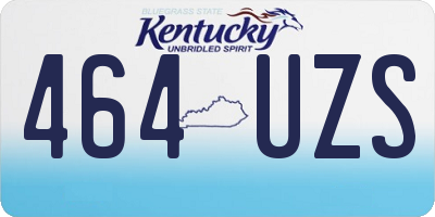 KY license plate 464UZS