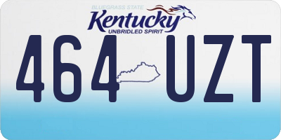 KY license plate 464UZT