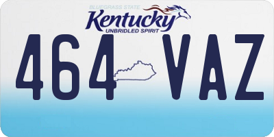 KY license plate 464VAZ