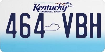 KY license plate 464VBH