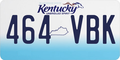 KY license plate 464VBK