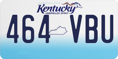 KY license plate 464VBU