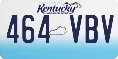 KY license plate 464VBV