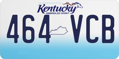 KY license plate 464VCB