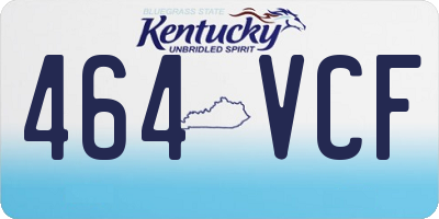 KY license plate 464VCF