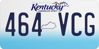 KY license plate 464VCG