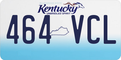 KY license plate 464VCL