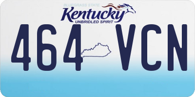KY license plate 464VCN