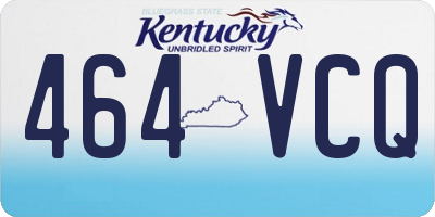 KY license plate 464VCQ