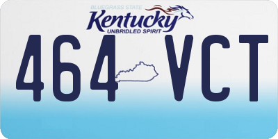 KY license plate 464VCT