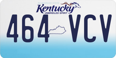KY license plate 464VCV