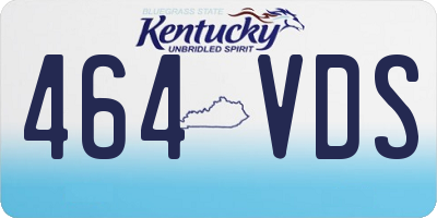 KY license plate 464VDS