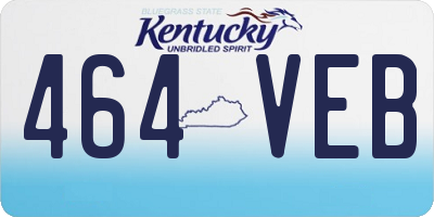 KY license plate 464VEB