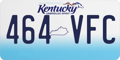 KY license plate 464VFC