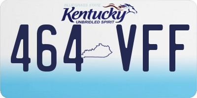 KY license plate 464VFF