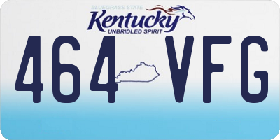 KY license plate 464VFG