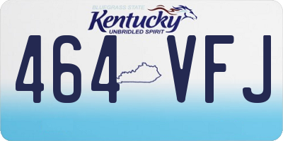 KY license plate 464VFJ
