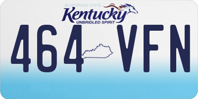 KY license plate 464VFN