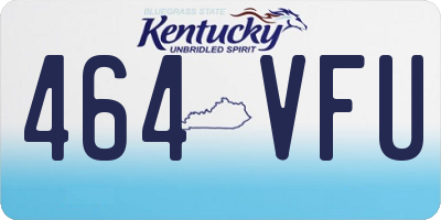 KY license plate 464VFU