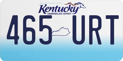 KY license plate 465URT