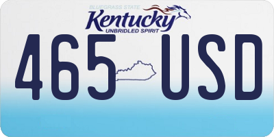 KY license plate 465USD