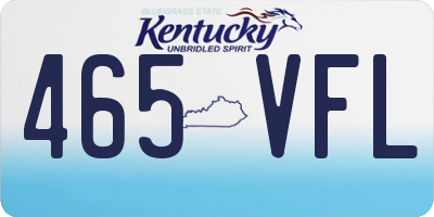 KY license plate 465VFL