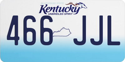KY license plate 466JJL