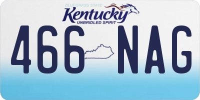 KY license plate 466NAG