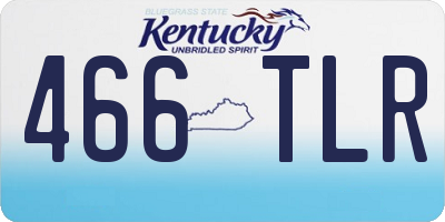 KY license plate 466TLR