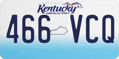 KY license plate 466VCQ