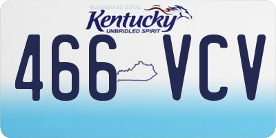 KY license plate 466VCV