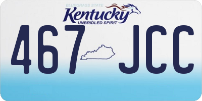 KY license plate 467JCC