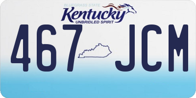 KY license plate 467JCM