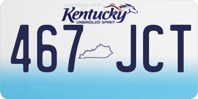 KY license plate 467JCT