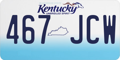 KY license plate 467JCW