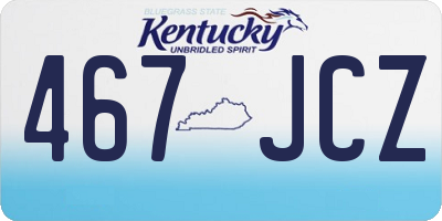 KY license plate 467JCZ
