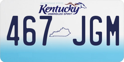 KY license plate 467JGM