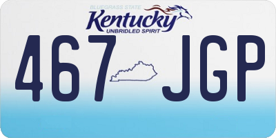 KY license plate 467JGP