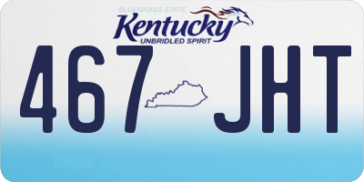 KY license plate 467JHT