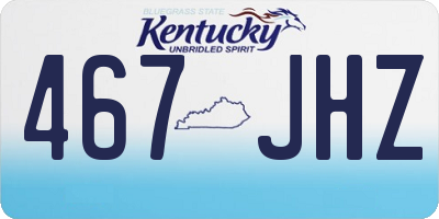 KY license plate 467JHZ