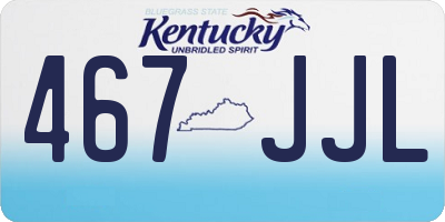 KY license plate 467JJL