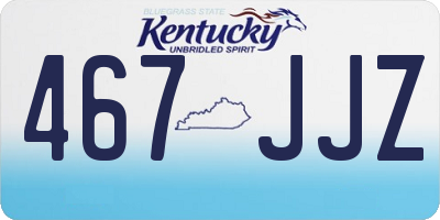 KY license plate 467JJZ