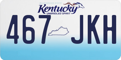 KY license plate 467JKH