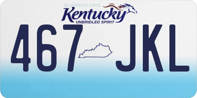 KY license plate 467JKL