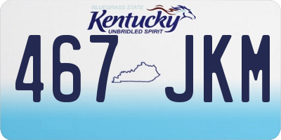 KY license plate 467JKM