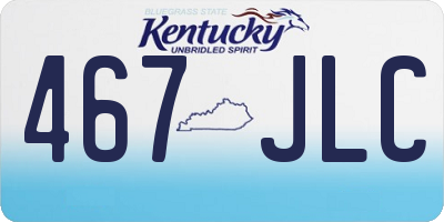 KY license plate 467JLC