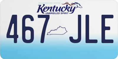 KY license plate 467JLE