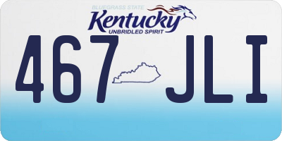 KY license plate 467JLI