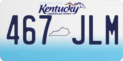 KY license plate 467JLM